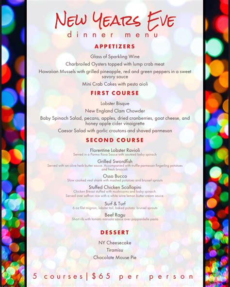 Alize - Ring in the New Year with an unforgettable dinner at The Clam