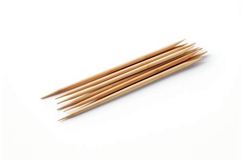 Premium AI Image Wooden Toothpick On White Background