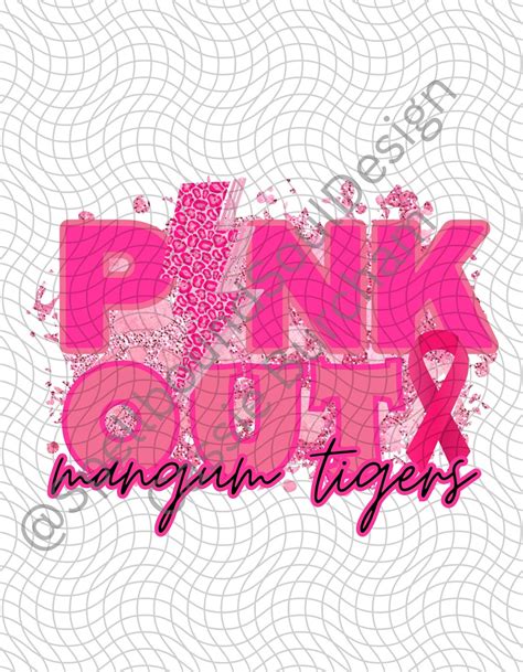 Pink Out Breast Cancer Awareness Png Etsy