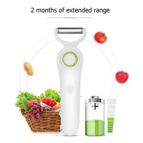 Electric Peeler - Vegetable Peeler- USB Rechargeable Fruit Peeler ...