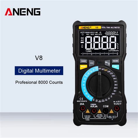 Aneng V Digital Display Multimeter Profesional Counts True Rms