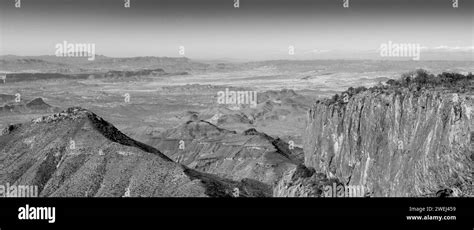 Panoramic Photograph From The South Rim Chisos Mountains Big Bend