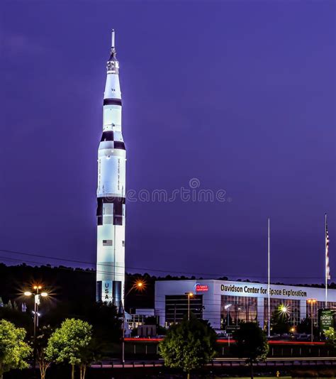 US Space And Rocket Center Saturn V Rocket In Huntsville Alabama With