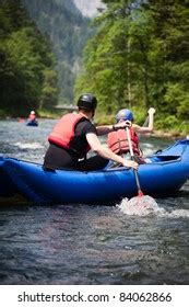 White Water Rafting Stock Photo (Edit Now) 73906672