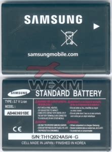 Batterie Samsung F400 D Origine 17 70 WEXIM