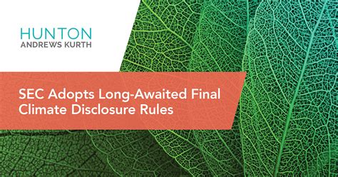 Sec Adopts Long Awaited Final Climate Disclosure Rules