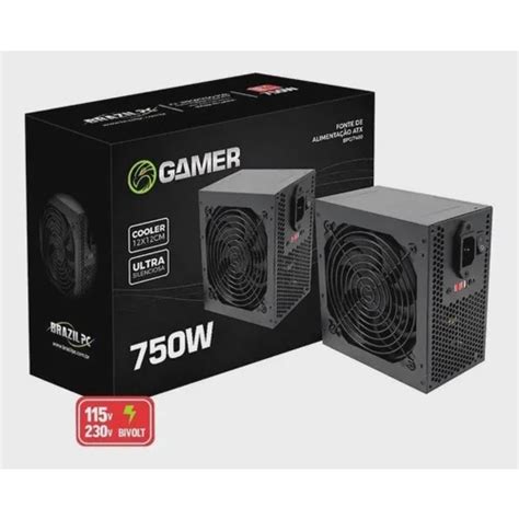 Fonte De Alimenta O Para Pc Gamer W Reais Super Silenciosa Bivolt