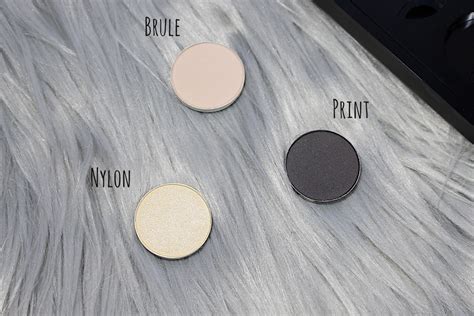 MAC COSMETICS EYESHADOW REVIEW & SWATCHES : BRULE, NYLON & PRINT - REVIEWS - maccosmetocs single ...