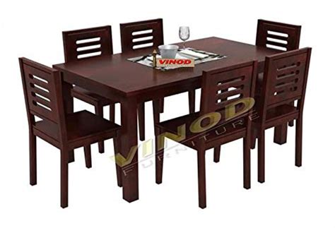 Vinod Furniture House Solid Sheesham Wood Wooden Dining Table Seater