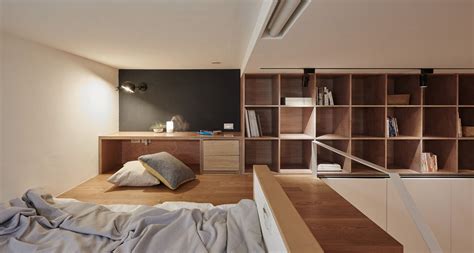 Tiny Studio Apartment In Taipei City With Sleeping Loft Idesignarch