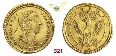 NumisBids Varesi S R L Auction 74 Lot 321 PALERMO CARLO DI BORBONE