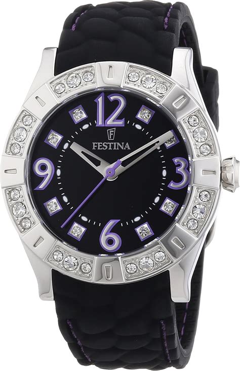 Festina Trend Dream Collection Damen Uhr Silikonband Schwarz F16541 8