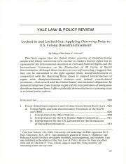 Felony Disenfranchisement Pdf YALE LAW POLICY REVIEW Locked In And