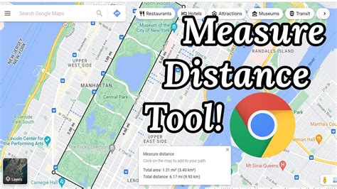 Measure Distance Google Maps Tutorial Youtube