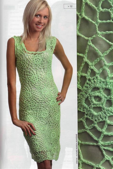 Bellos Vestidos Elegantes Con Patrones A Crochet Patrones Crochet