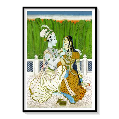 Bani Thani Painting Raja Rani: Buy Classical Indian Miniature Paintings ...