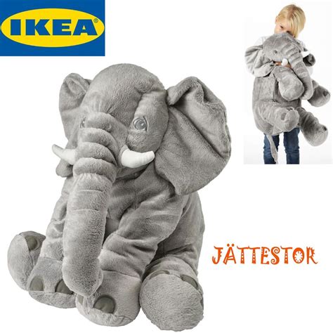 Ikea Plush ELEPHANT Large Jumbo Elephant Soft Plush Stuffed Animal Toy ...