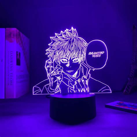 Lampa 3D Anime Lampa Jujutsu Kaisen Satoru Gojo Led Lampka Nocna Do