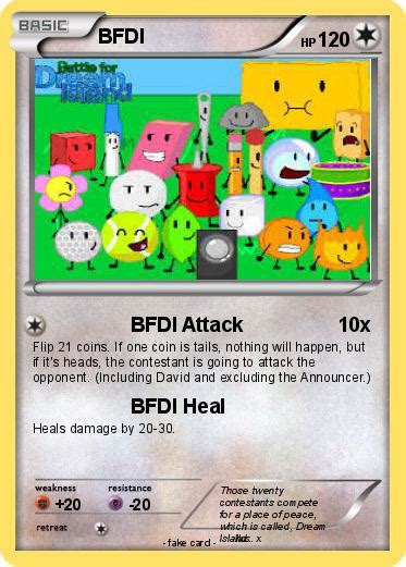 Pokémon Bfdi 12 12 Bfdi Attack My Pokemon Card