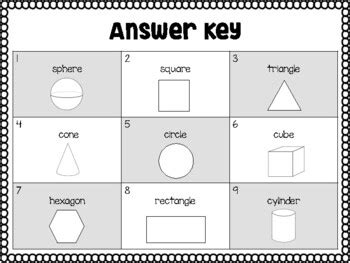 Mystery Shape: Flat and Solid Shape Review | TPT