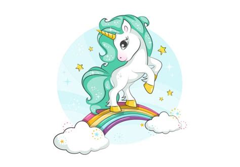 Sticker Licorne Saute Nuage Le Monde Du Stickers Fr