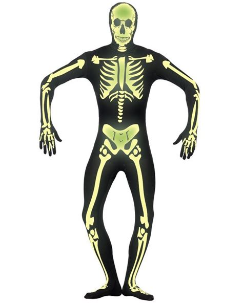 Skeleton Glow In The Dark Second Skin Costume Blossom Costumes