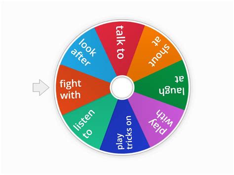 Prepositional Verb Phrasal Verb Random Wheel