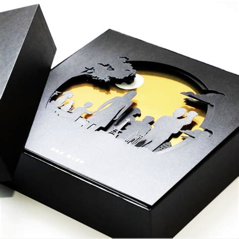 Custom Luxury Moon Cake Gift Paper Box Mooncake Packaging Box