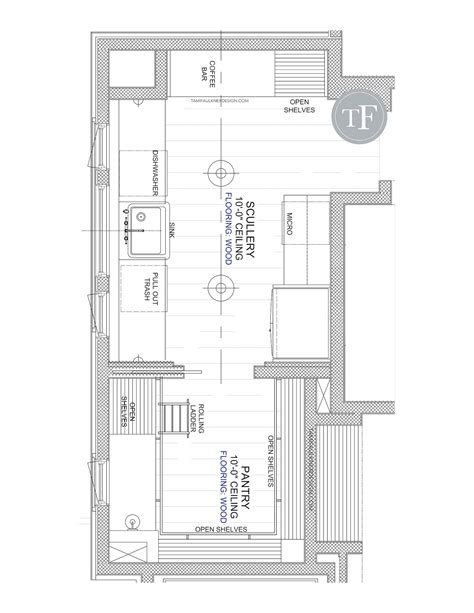 FLOOR PLAN REFINEMENT AND DEVELOPMENT - SCULLERY DESIGN — Tami Faulkner Design