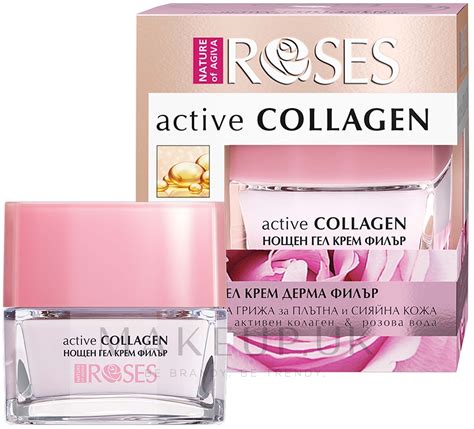 Active Collagen Rose Water Night Gel Nature Of Agiva Roses Active