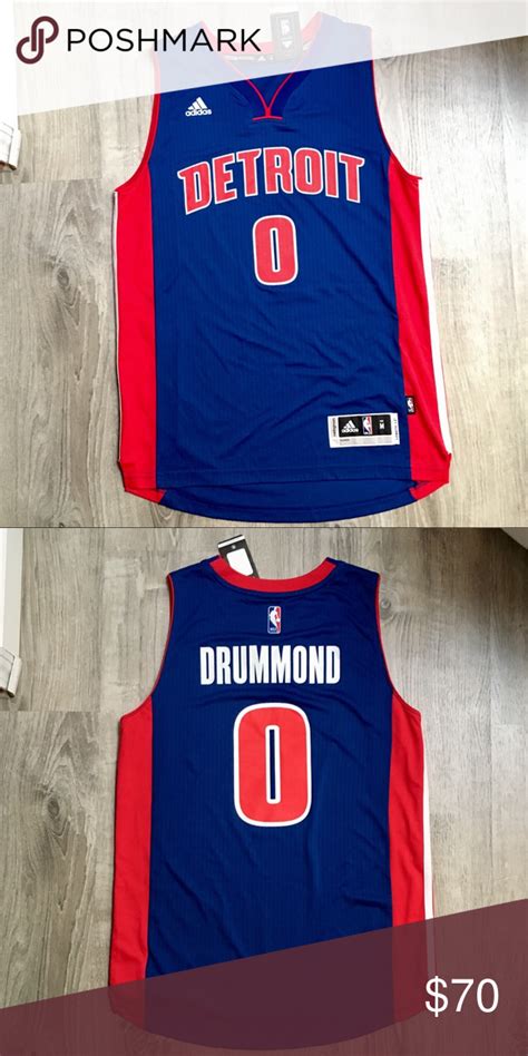 Adidas Detroit Pistons Andre Drummond Jersey | Adidas shirt, Andre ...