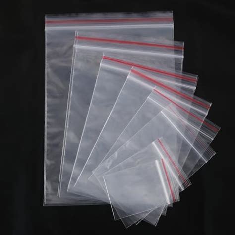 newlng 1000Pcs Transparent Zip Sachets Assortiment Sachets Plastique à