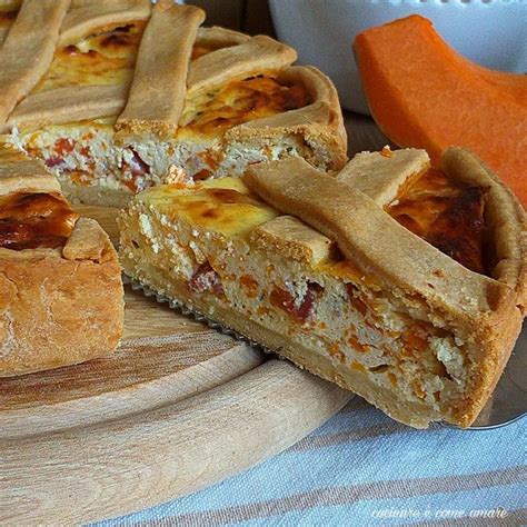 TORTA SALATA zucca ricotta e speck Cucinare è come amare