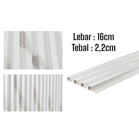 GAIA WALLPANEL WPC FLUTED WALLPANEL PVC 3D FLUTED NOBLE SERIES PANJANG