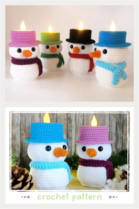 8 Christmas Led Tea Light Holder Crochet Pattern Artofit