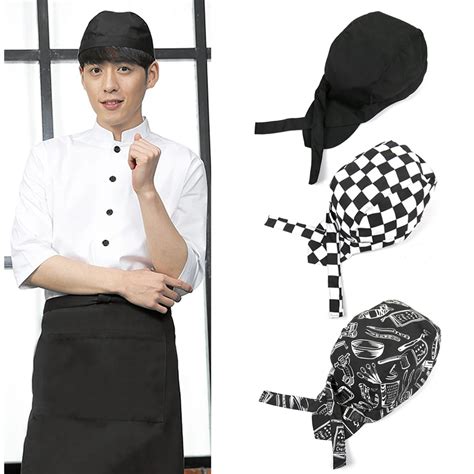 High Quality Party BBQ Wear Chef Hat Waiter Men Women Paty Home Kitchen ...