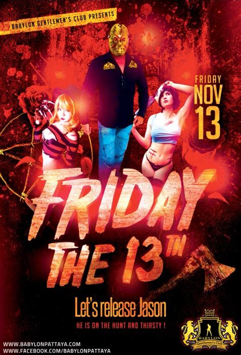 Babylon Pattaya On Twitter Tomorrow Friday 13 November Is Jasons Day