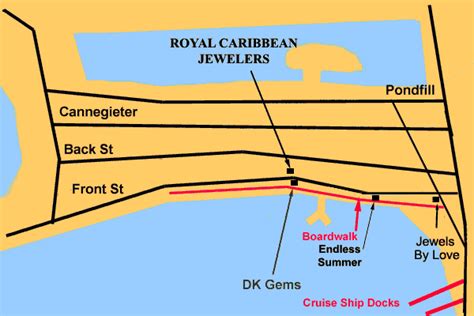 St Maarten Cruise Port Map Maping Resources