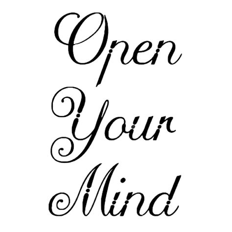 Open Your Mind Cursive Typography Lettering 10605028 Vector Art at Vecteezy