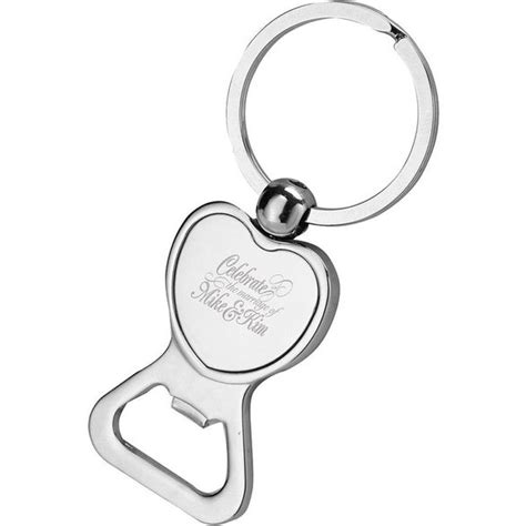 Advertising Heart Shaped Bottle Opener Keychains