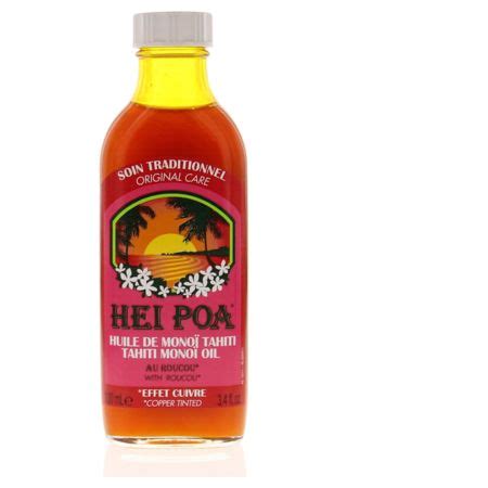 Prix de Hei poa huile de monoï de tahiti au roucou 100 ml avis conseils