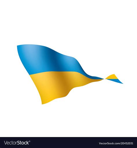 Ukraine flag Royalty Free Vector Image - VectorStock