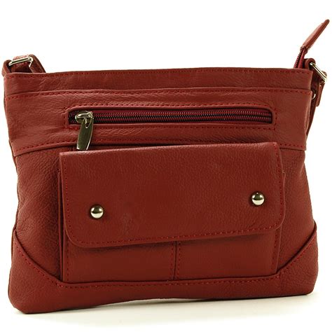 Leather Cross Body Organizer Handbags | semashow.com