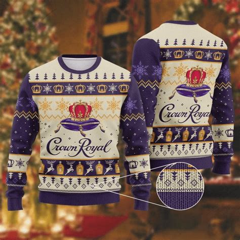 Crown Royal Ugly Christmas Sweater Crown Royal Ugly Sweater Etsy