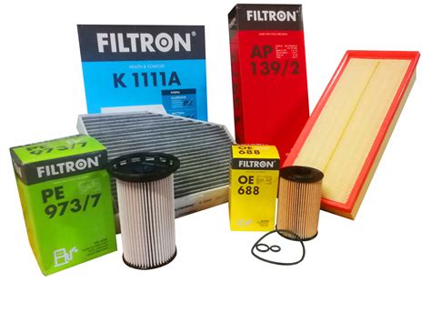 ZESTAW FILTRÓW FILTRON VW PASSAT B7 TOURAN 2.0 TDI OE688 AP139/2 PE973 ...