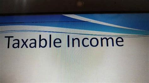 Taxable Income Youtube