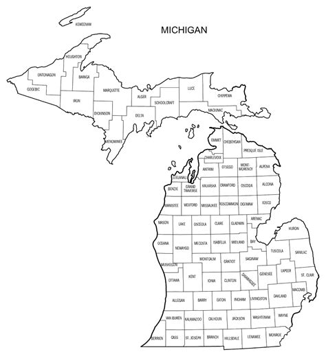 Free Printable Map Of Michigan And 20 Fun Facts About Michigan