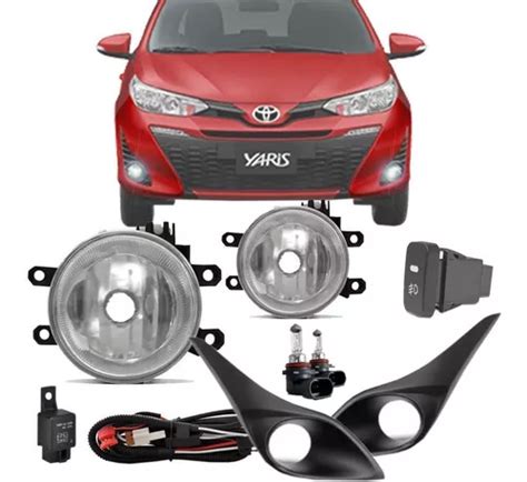 Kit Farol Milha Neblina Toyota Yaris Completo Lampadas Parcelamento