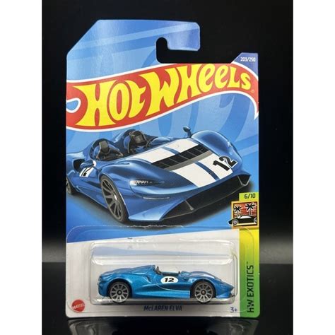 車庫 現貨 Hot Wheels 風火輪 麥拉倫 McLAREN Elva 藍色 蝦皮購物