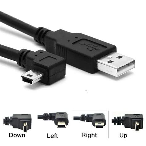 Mini Usb 90 Degree Up Down Left Right Angle To Usb 2 0 A Male Cable